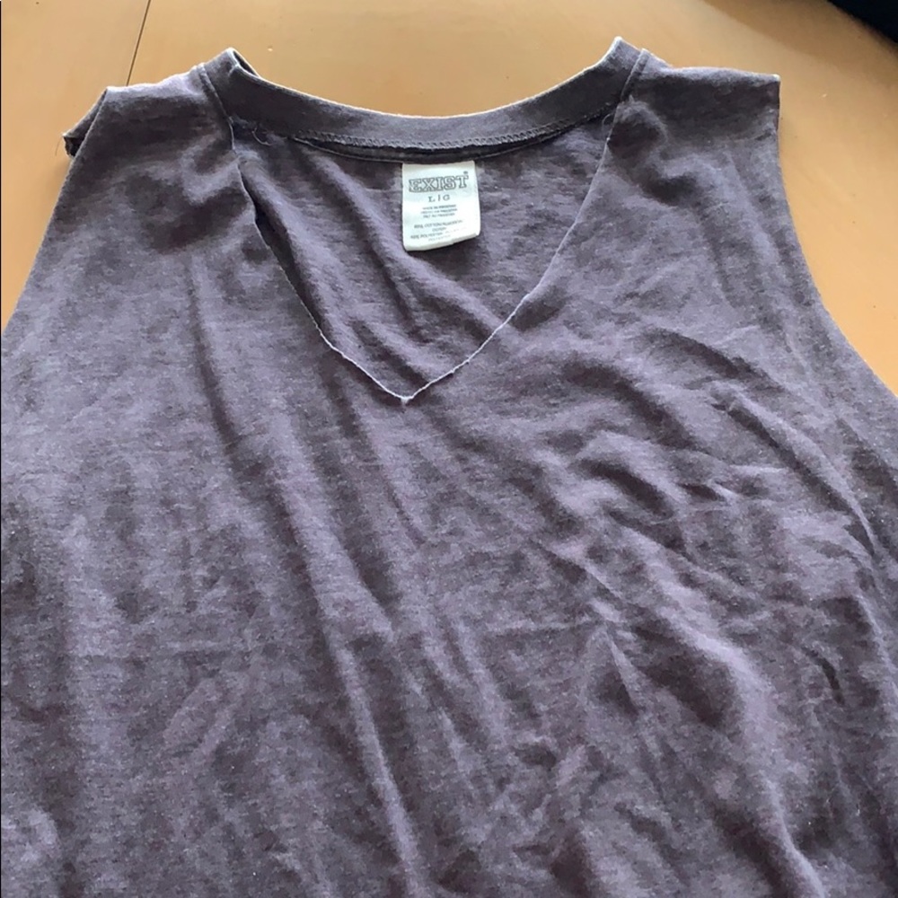 Tank top with cute cut out in front